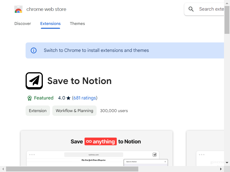 Save to Notion